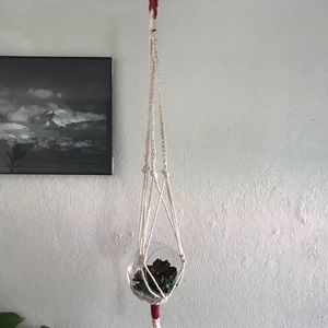 Handmade macrame plant hangers